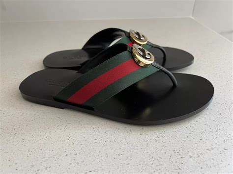 gucci gg lame slides|Gucci flip flops clearance.